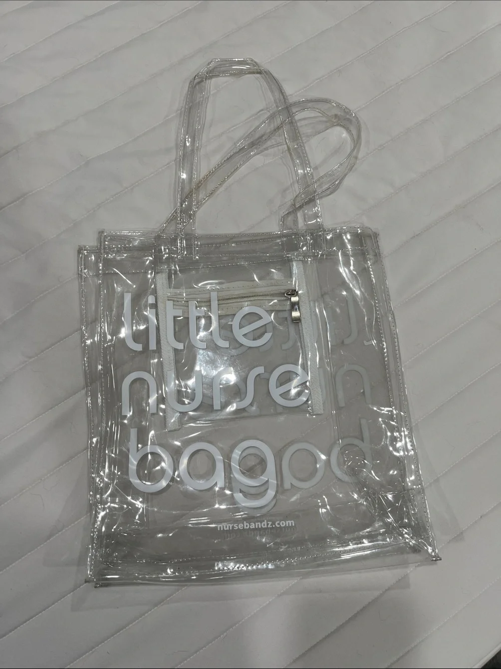 Clear Nurse Bandz Branded Tote Bag - Transparent PVC Tote